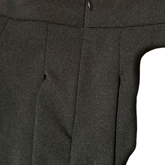 Shein Solid Black EZwear College Style Boxy Pleated Mini Skirt Ladies Small - Picture 4 of 10